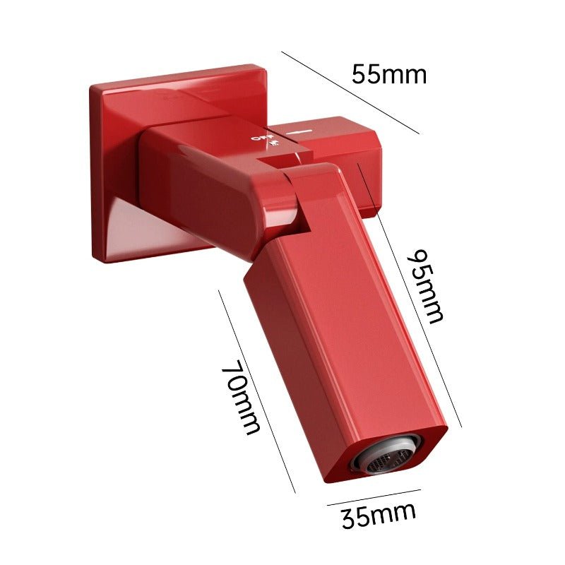 180° Swing Wall‑Mount Faucet with Handheld Sprayer Kit - FCHF CITY