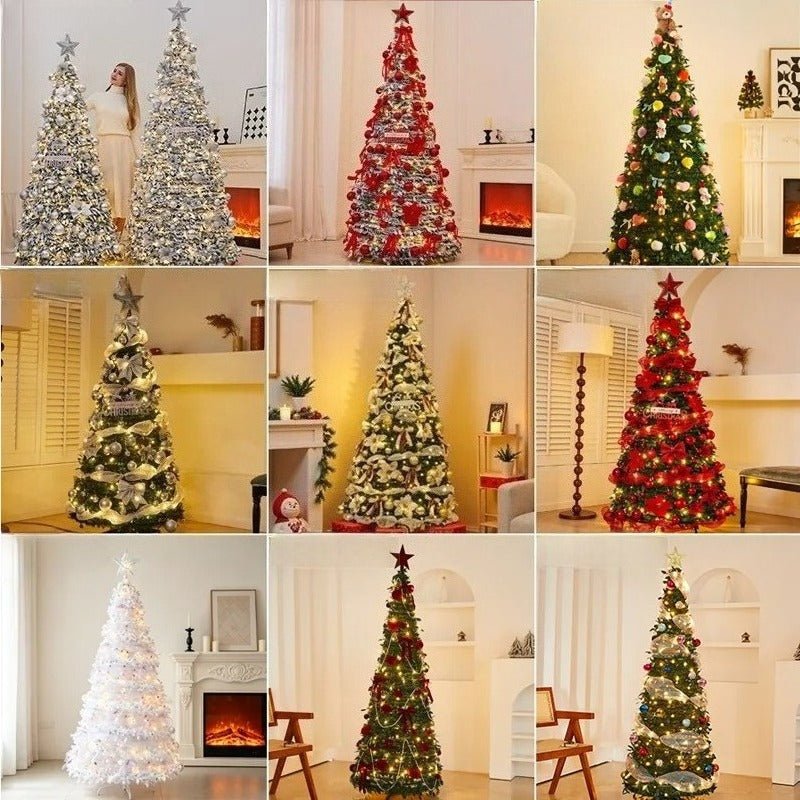 1.8m Pop-Up Collapsible Christmas Tree, Portable Holiday Decor Kit - FCHF CITY