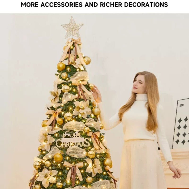 1.8m Pop-Up Collapsible Christmas Tree, Portable Holiday Decor Kit - FCHF CITY