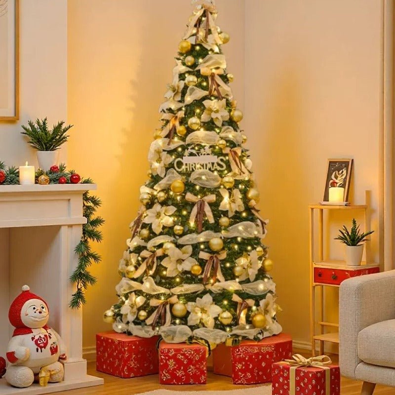 1.8m Pop-Up Collapsible Christmas Tree, Portable Holiday Decor Kit - FCHF CITY