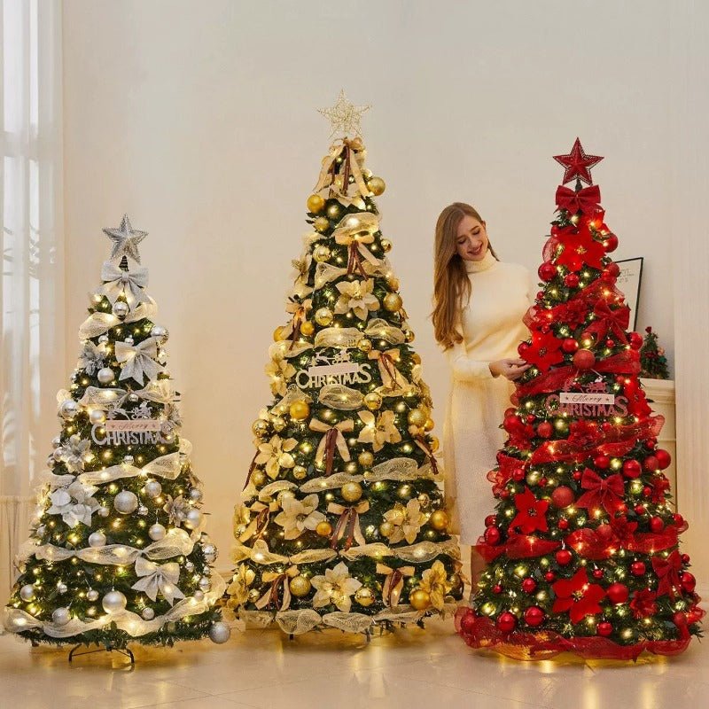1.8m Pop-Up Collapsible Christmas Tree, Portable Holiday Decor Kit - FCHF CITY