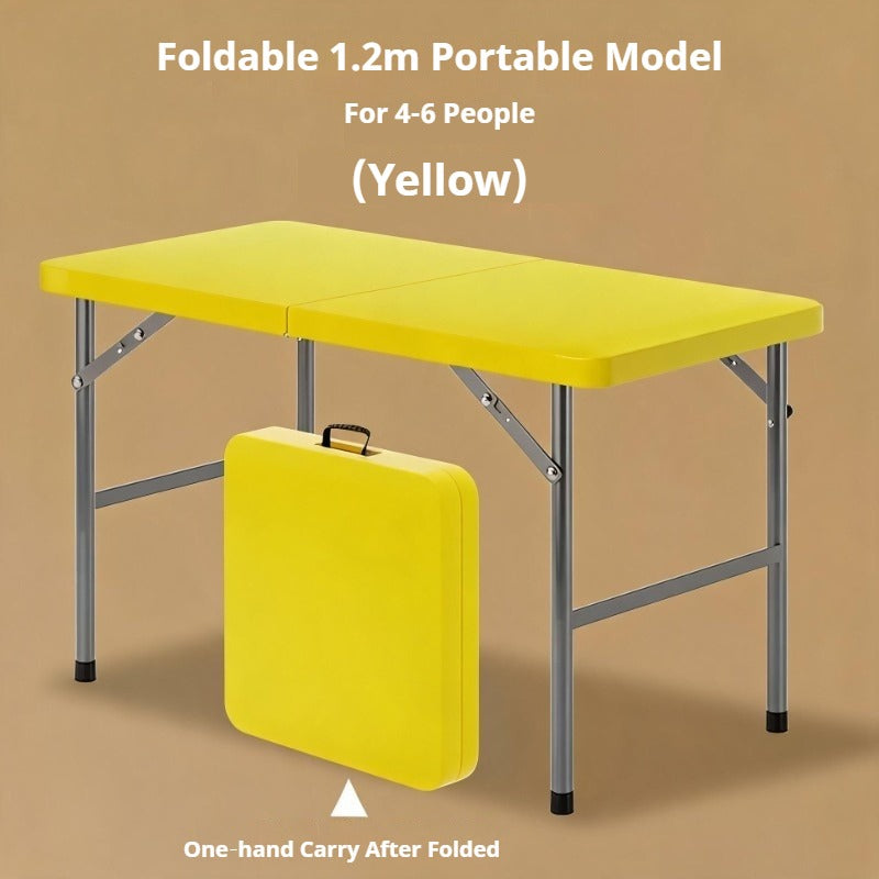 Portable Foldable Dining Table, Heavy‑Duty Height Adjustable Outdoor Table
