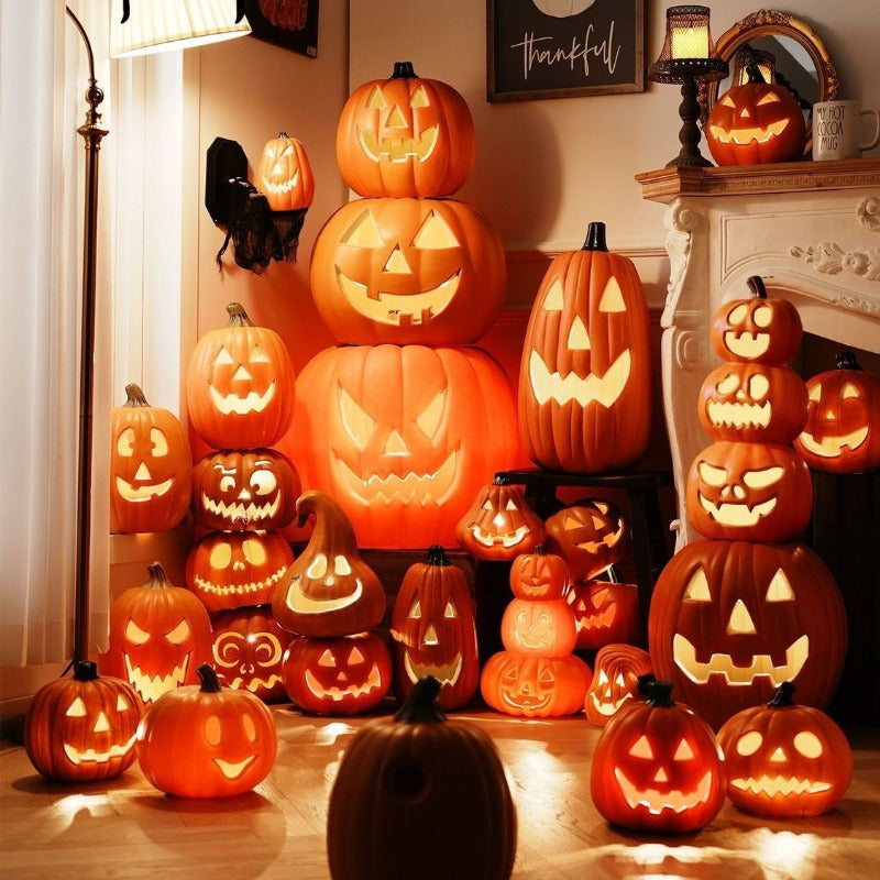 Large Halloween Pumpkin Lantern Decor