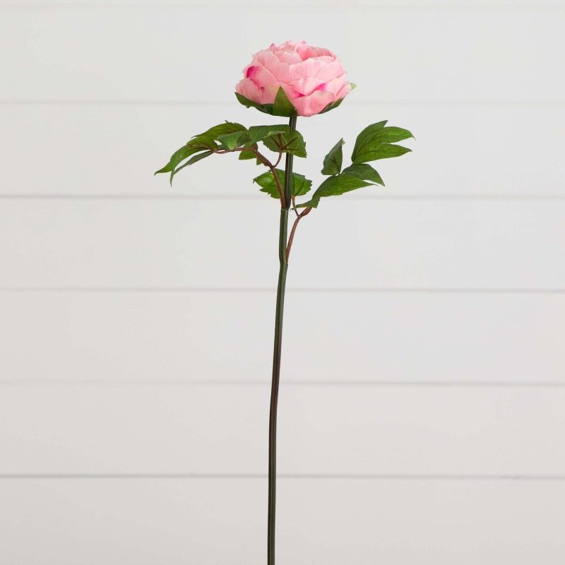 20&quot;Artificial Peony Flower Stems - Set of 3 - FCHF CITY