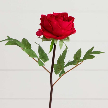 20&quot;Artificial Peony Flower Stems - Set of 3 - FCHF CITY