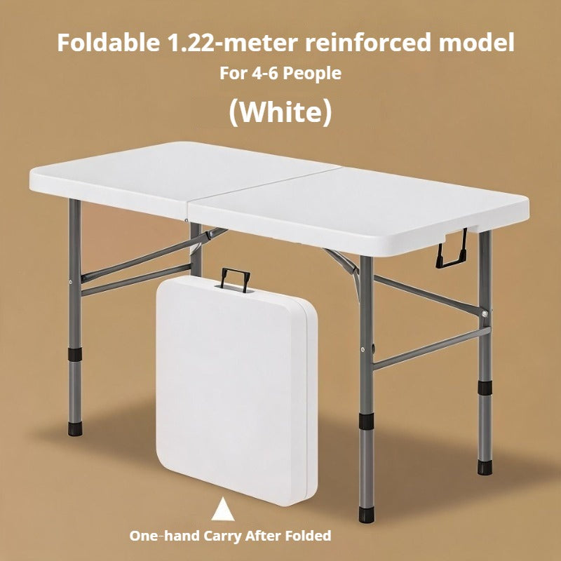 Portable Foldable Dining Table, Heavy‑Duty Height Adjustable Outdoor Table