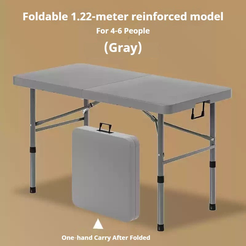 Portable Foldable Dining Table, Heavy‑Duty Height Adjustable Outdoor Table