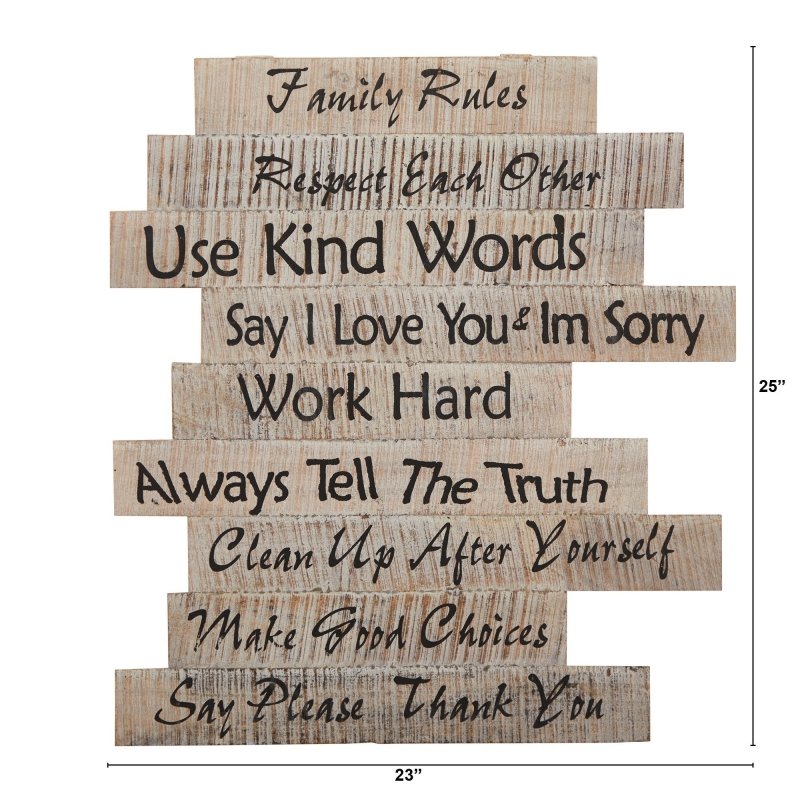 25” Farmhouse Wood Inspirational Wall Art Decor - FCHF CITY