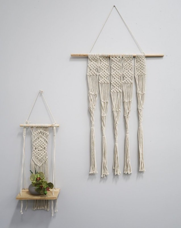 2.5’ x 2’ Hand Woven Macrame Wall Hanging Decor - FCHF CITY