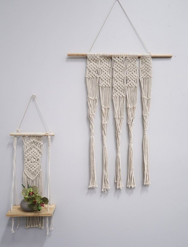 2.5’ x 2’ Hand Woven Macrame Wall Hanging Decor - FCHF CITY