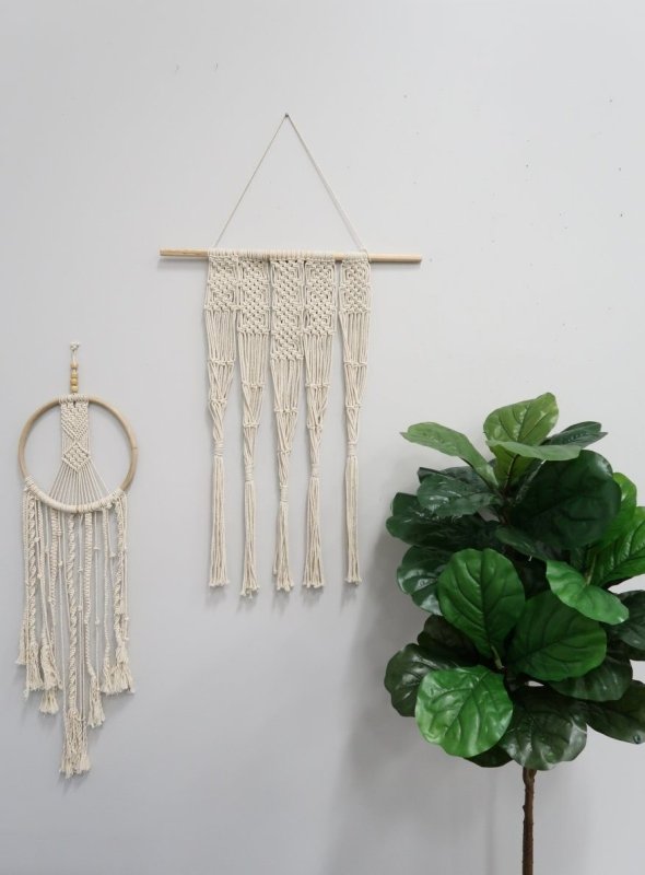 2.5’ x 2’ Hand Woven Macrame Wall Hanging Decor - FCHF CITY