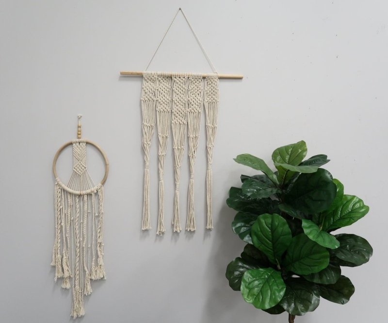 2.5’ x 2’ Hand Woven Macrame Wall Hanging Decor - FCHF CITY