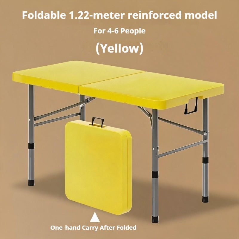 Portable Foldable Dining Table, Heavy‑Duty Height Adjustable Outdoor Table