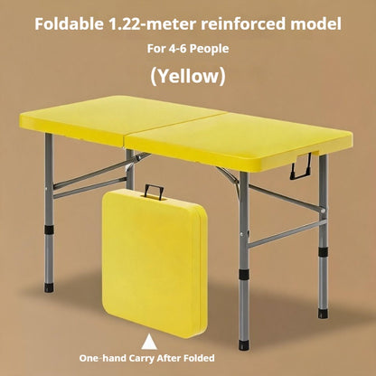 Portable Foldable Dining Table, Heavy‑Duty Height Adjustable Outdoor Table