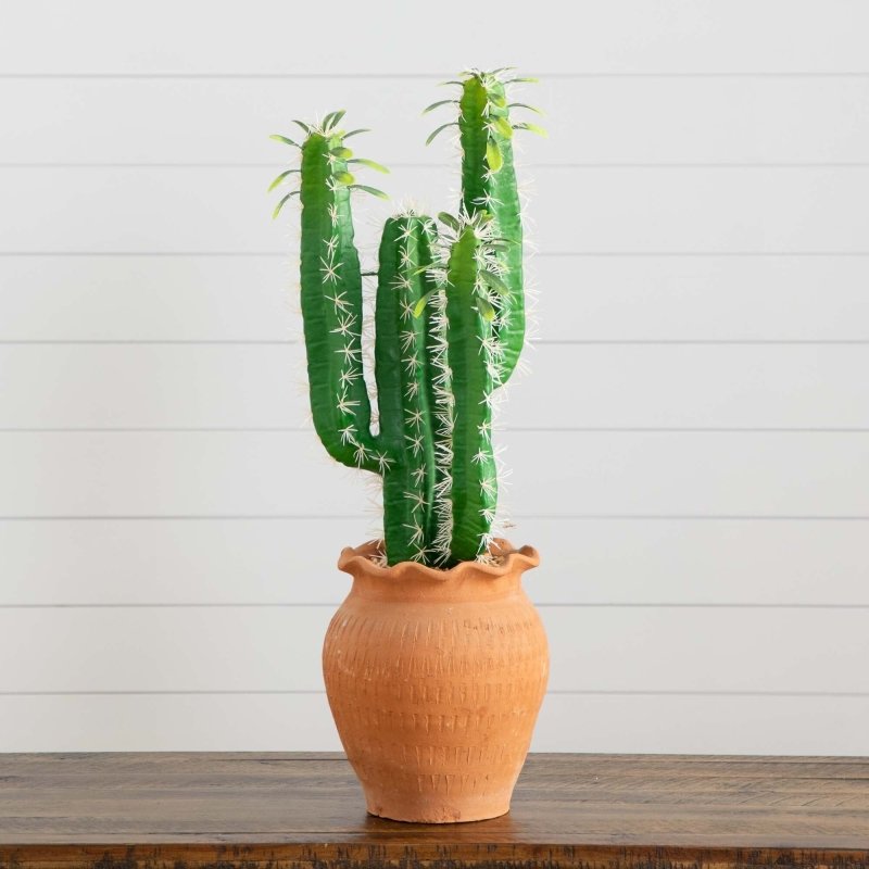 28” Artificial Cactus in Terracotta Planter - FCHF CITY