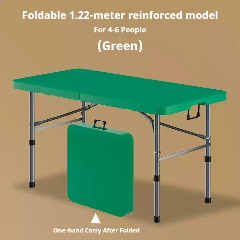 Portable Foldable Dining Table, Heavy‑Duty Height Adjustable Outdoor Table