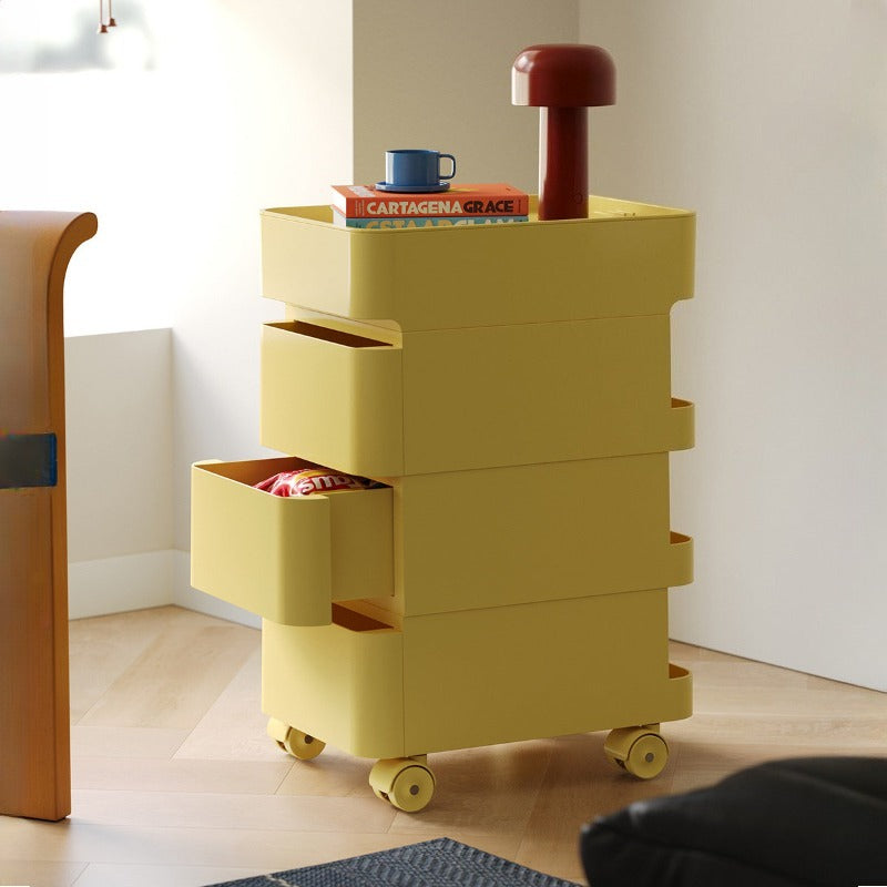 No Odor ABS Rolling Storage Chest with 4 Drawers