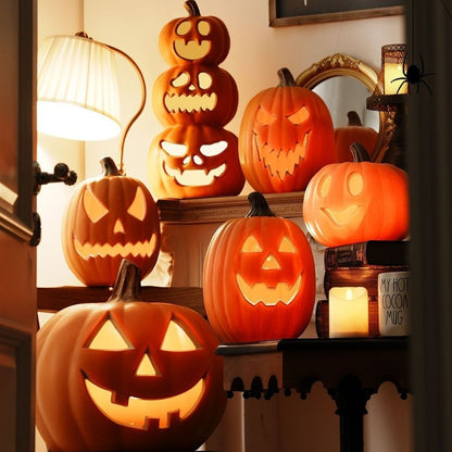 Large Halloween Pumpkin Lantern Decor