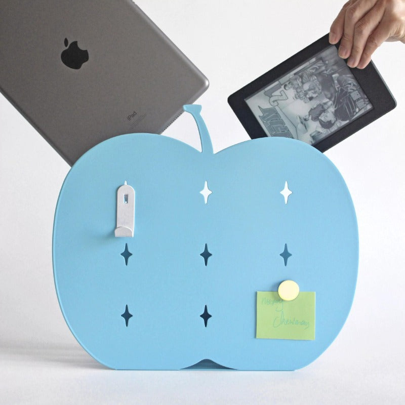 Decorative Apple Desktop Organizer for Files &amp; Tablets