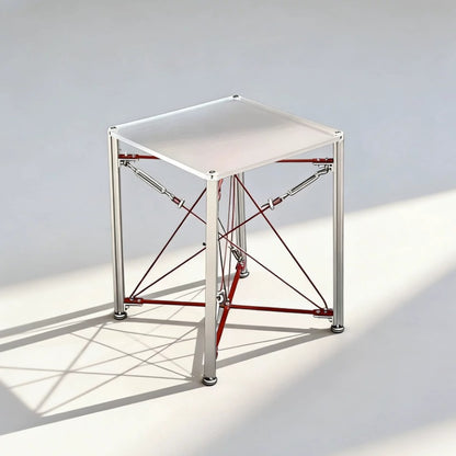Modern Cable‑Stayed Structure End Table