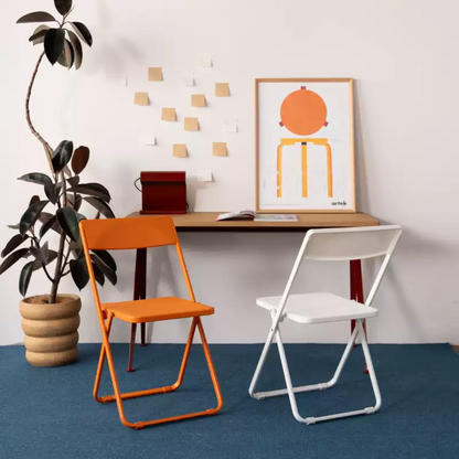 Colorful Plastic‑Steel Folding Chair, 6 Colors Available
