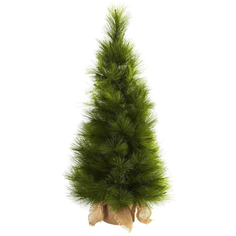 3’ Christmas Tree w/Burlap Bag &amp; Clear Lights - FCHF CITY