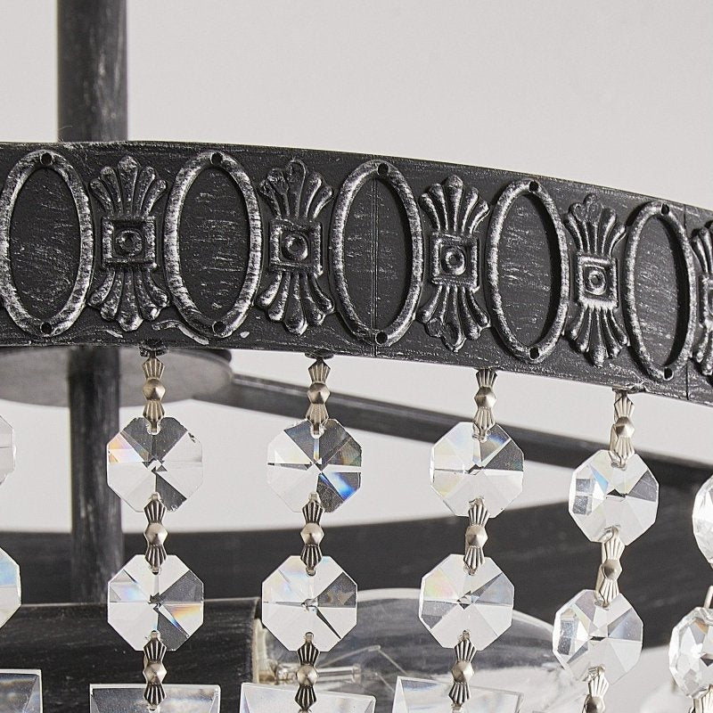 3 - Light Crystal Drum Chandelier Lighting - FCHF CITY