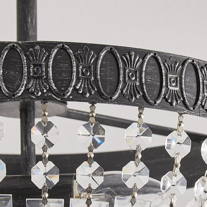 3 - Light Crystal Drum Chandelier Lighting - FCHF CITY