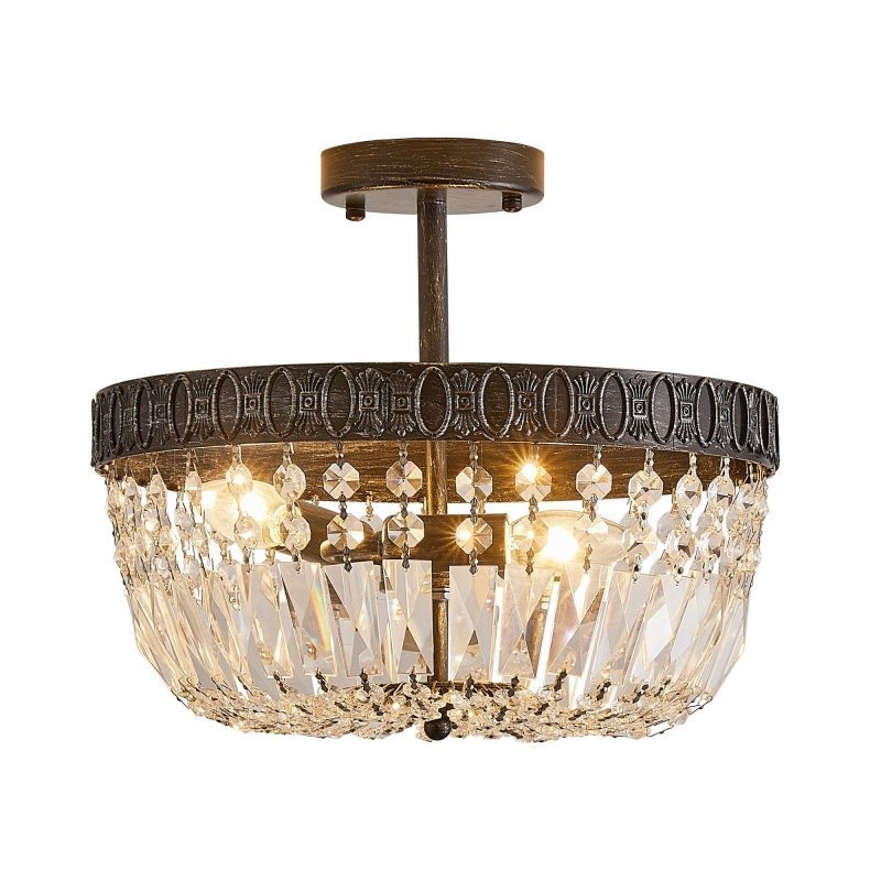 3 - Light Crystal Drum Chandelier Lighting - FCHF CITY
