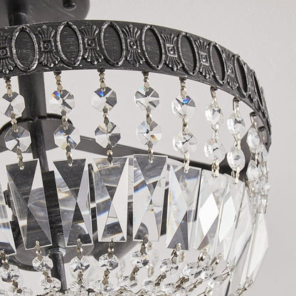 3 - Light Crystal Drum Chandelier Lighting - FCHF CITY