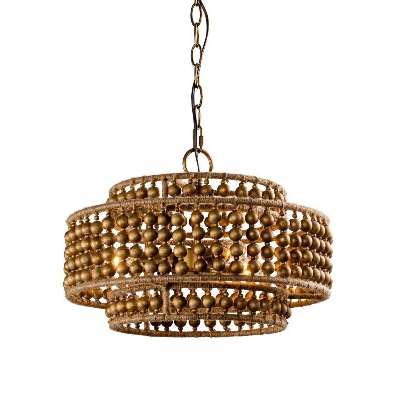 3 - Light Rustic Golden LED Pendant Light - FCHF CITY