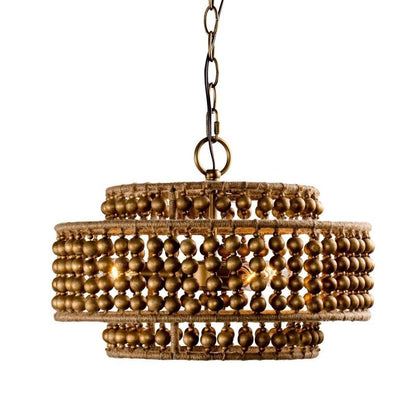 3 - Light Rustic Golden LED Pendant Light - FCHF CITY