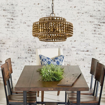 3 - Light Rustic Golden LED Pendant Light - FCHF CITY