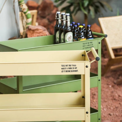 3-Tier Metal Tool Cart - FCHF CITY