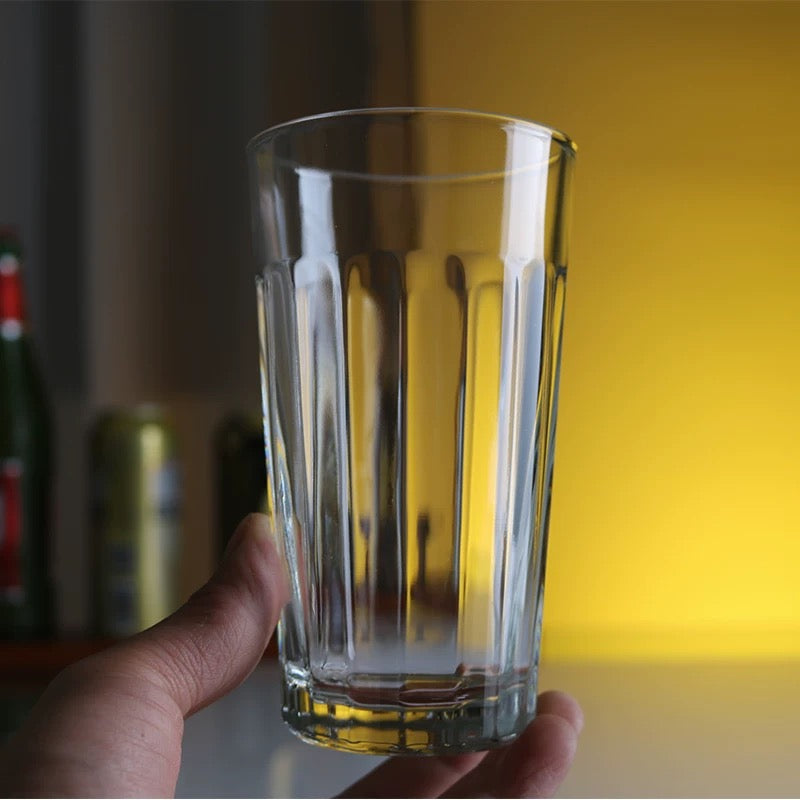 Libbey The Gats Highball Drinking Glasses, 12 ounce, Set of 4