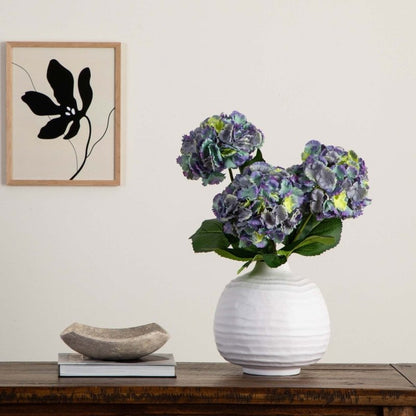 30&quot; Artificial Hydrangea Flower Stems - Set of 3 - FCHF CITY