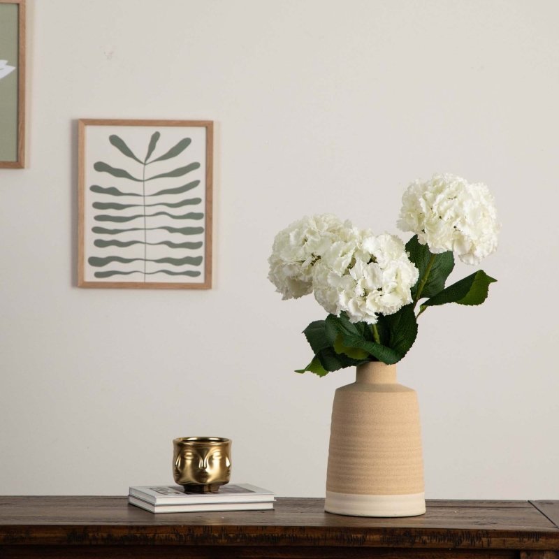 30&quot; Artificial Hydrangea Flower Stems - Set of 3 - FCHF CITY