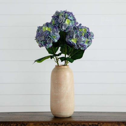 30&quot; Artificial Hydrangea Flower Stems - Set of 3 - FCHF CITY