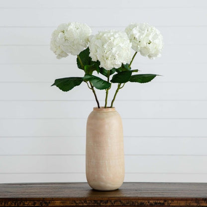 30&quot; Artificial Hydrangea Flower Stems - Set of 3 - FCHF CITY