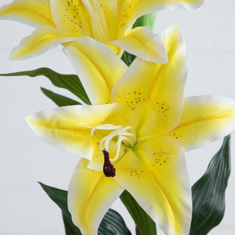 31&quot; Artificial Lily Flower Stems - Set of 3 - FCHF CITY