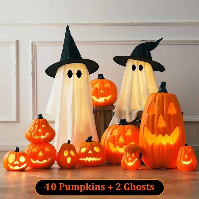 Large Halloween Pumpkin Lantern Decor