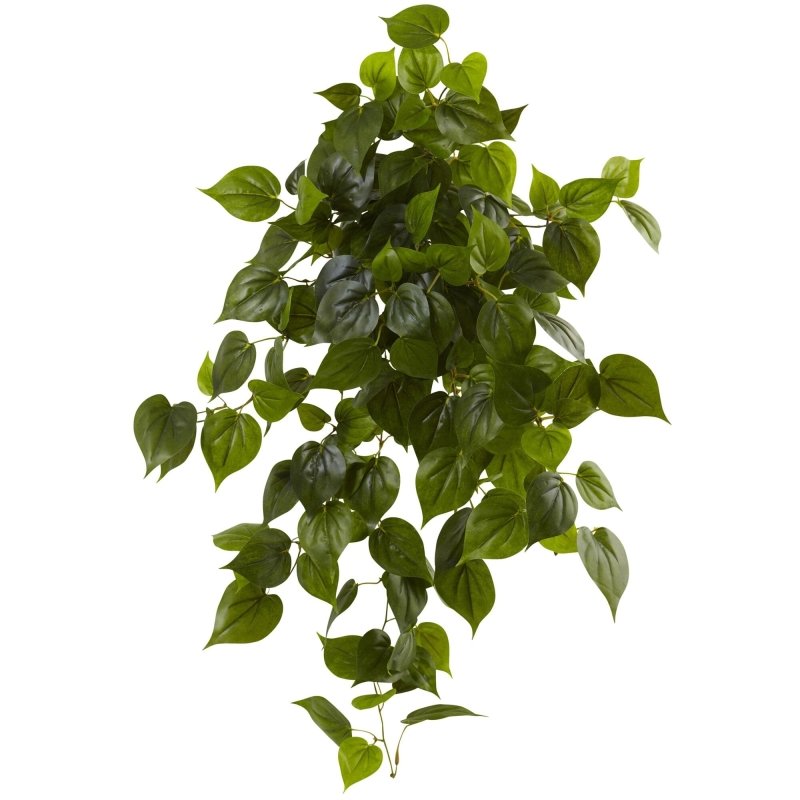 32” Artificial Philo Hanging Bush Plant (Set of 2) UV Resistant (Indoor/Outdoor) - FCHF CITY