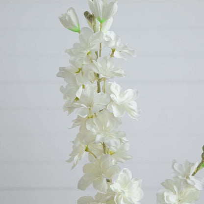 33&quot; Artificial Delphinium Flower Stems - Set of 3 - FCHF CITY