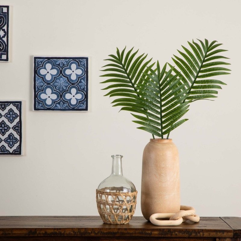 33&quot; Artificial Palm Frond Stems - Set of 3 - FCHF CITY