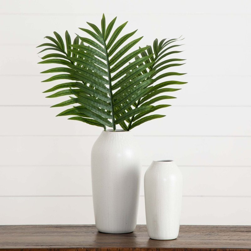 33&quot; Artificial Palm Frond Stems - Set of 3 - FCHF CITY