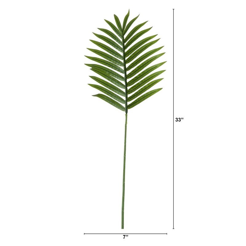 33&quot; Artificial Palm Frond Stems - Set of 3 - FCHF CITY