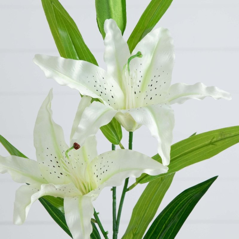 33&quot; Artificial Stargazer Lily Flower - Set of 3 - FCHF CITY
