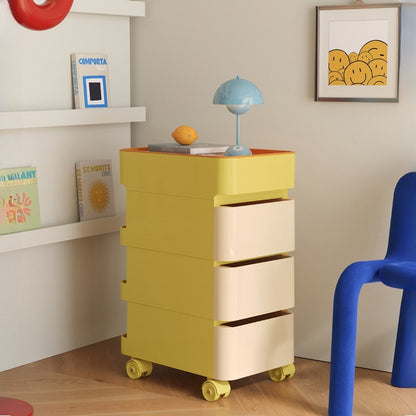 No Odor ABS Rolling Storage Chest with 4 Drawers