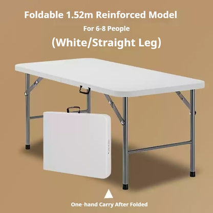 Portable Foldable Dining Table, Heavy‑Duty Height Adjustable Outdoor Table