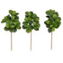 3.5’ Artificial Fiddle Leaf Fig Tree - Set of 3 (No Pot) - FCHF CITY